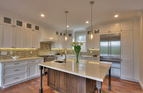 white pained kitchen